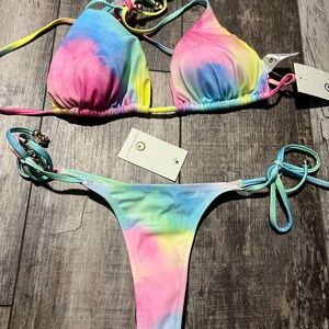Unique Unicorn plumeria swim suit